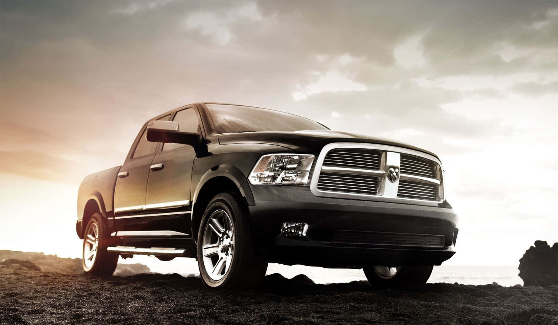 A Stunning Display Of Power - Dodge Ram In Its Full Glory. Wallpaper