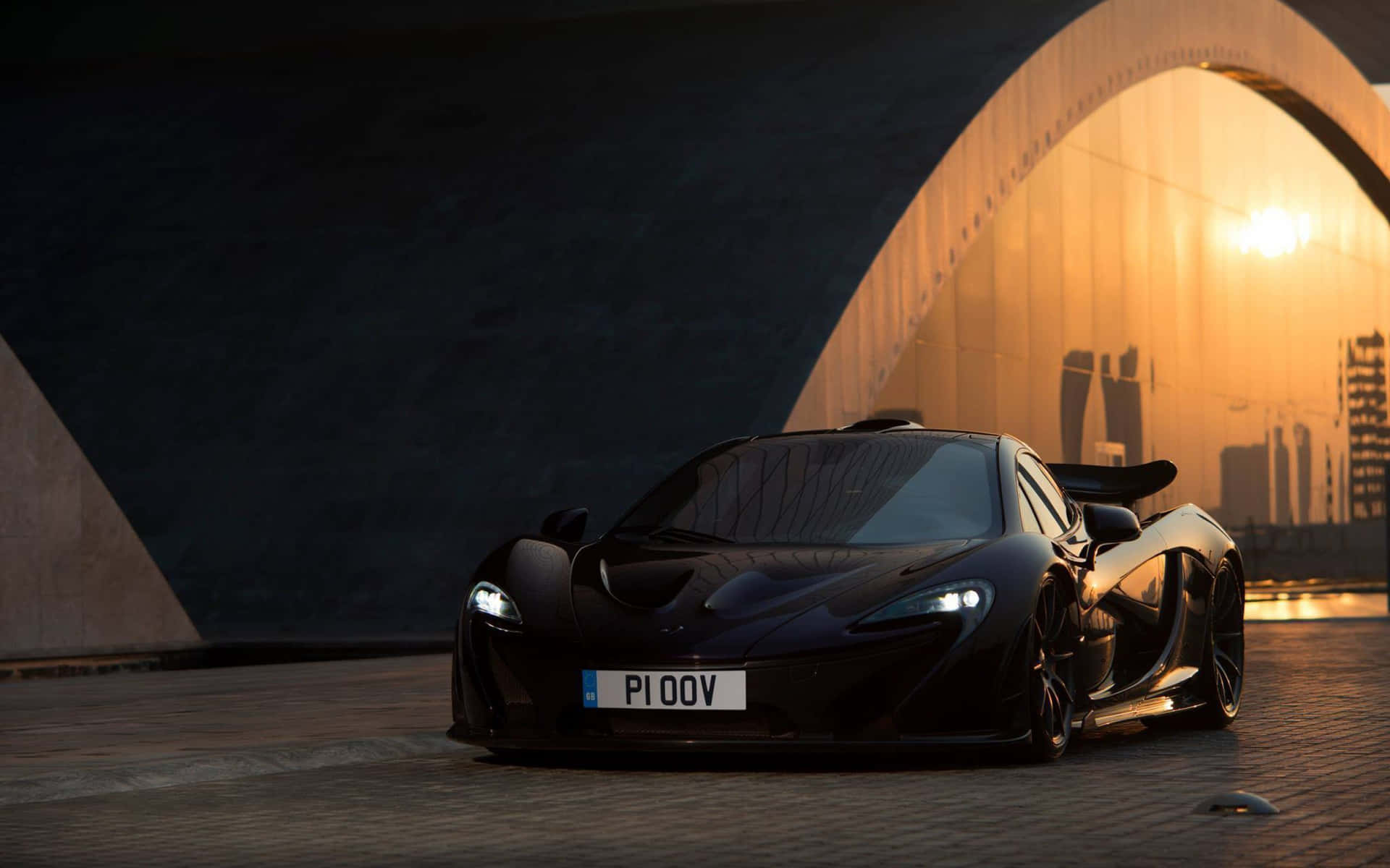 A Stunning View Of The Mclaren P1, A Masterpiece Of Automotive Engineering. Wallpaper