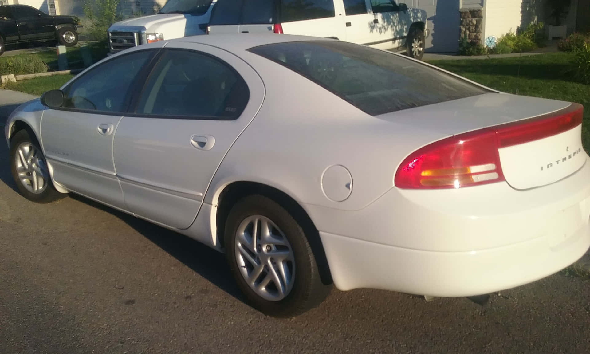 A Stylish Dodge Intrepid In Urban Setting Wallpaper