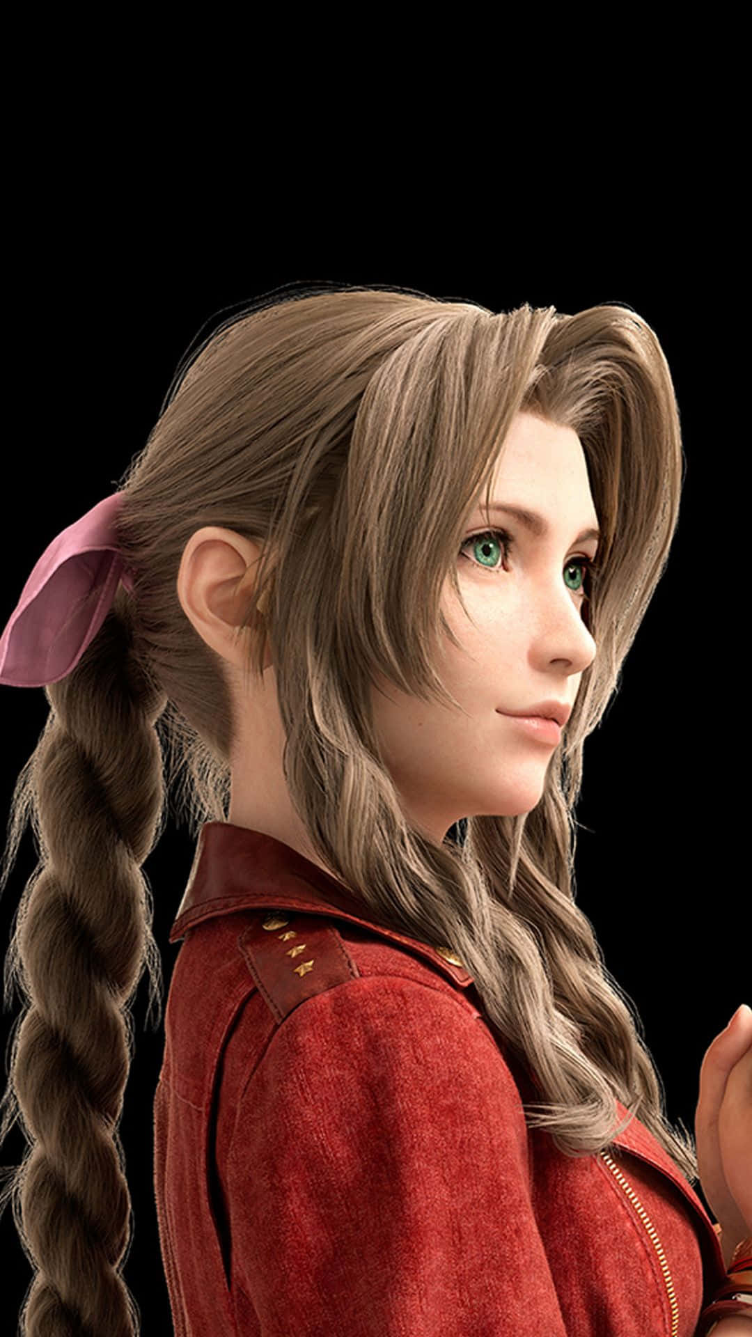 A Touch Of Grace - Aerith Gainsborough Of Final Fantasy Vii Wallpaper