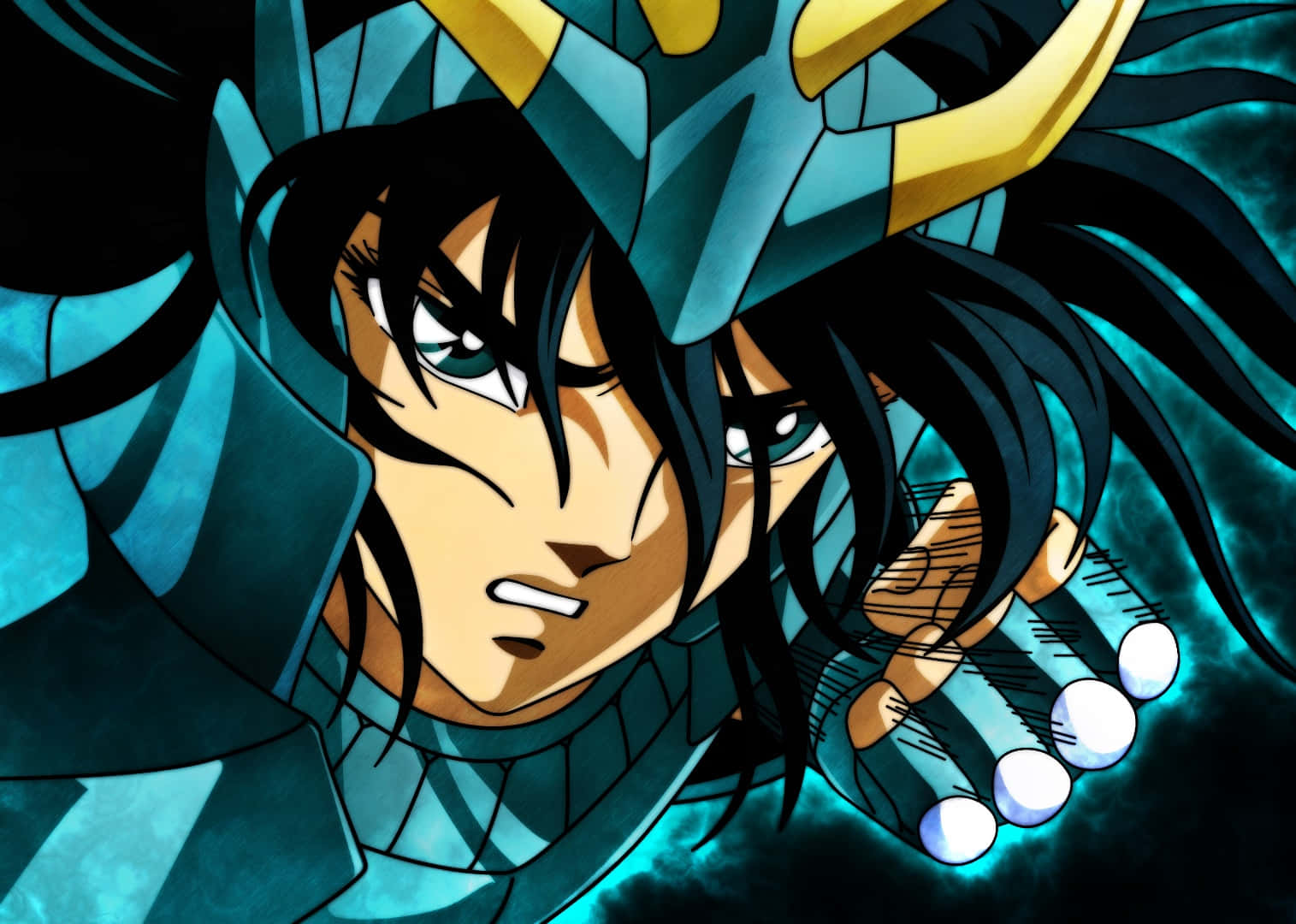 A True Knight In Cosmic Armor - Character From Saint Seiya Wallpaper