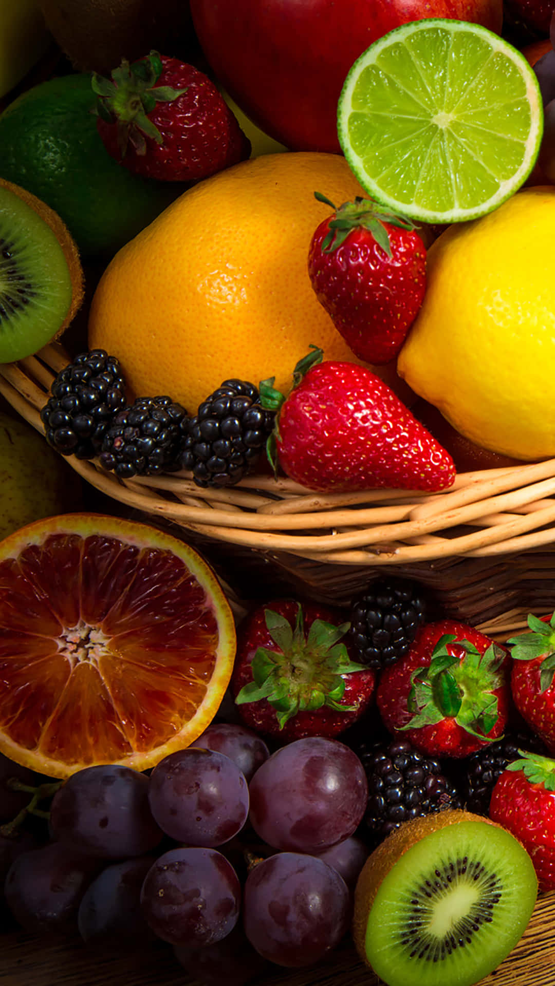 A Variety Of Fresh, Colorful Fruits