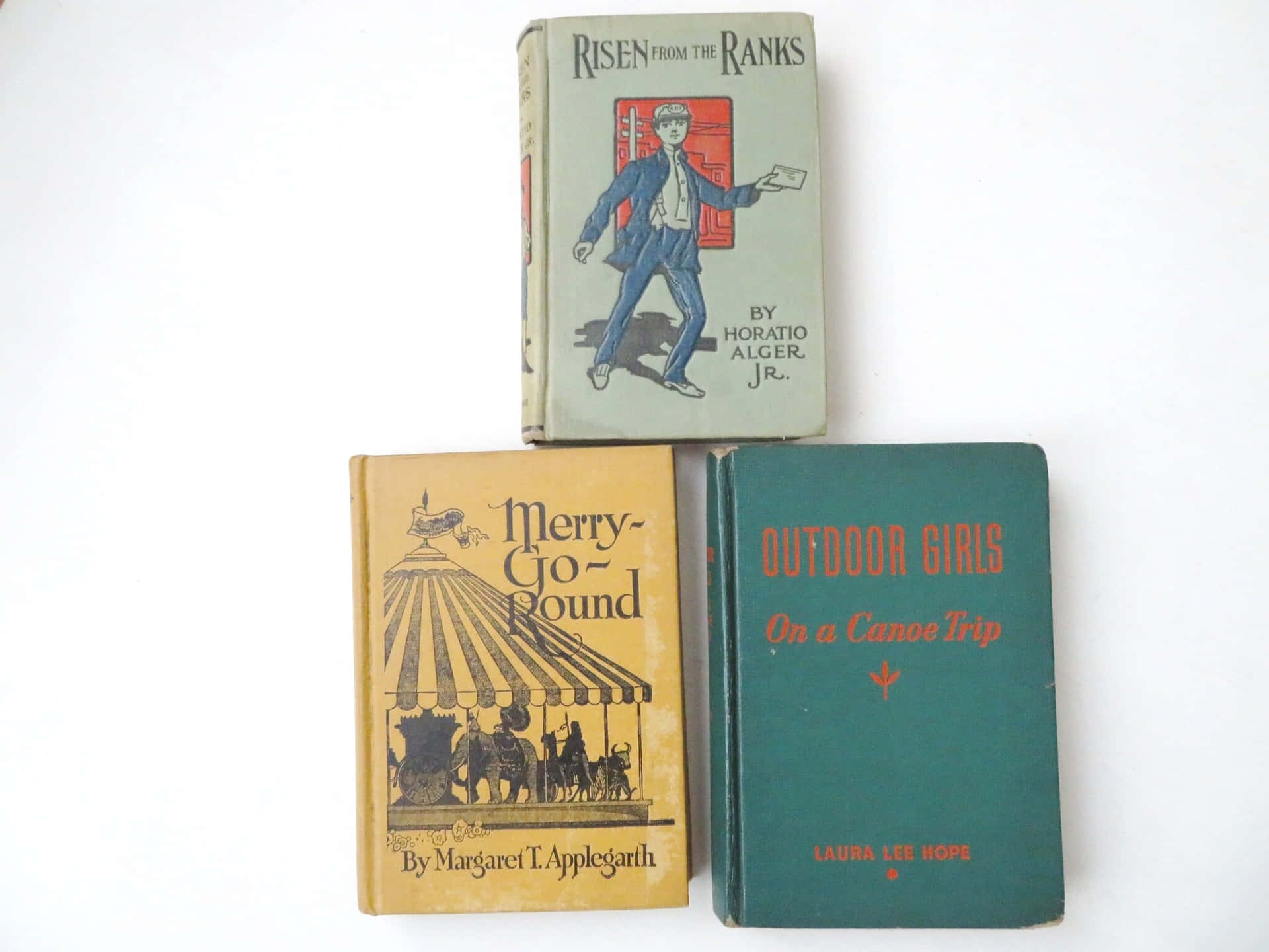 "a Vibrant Collection Of Vintage Hardcover Books"