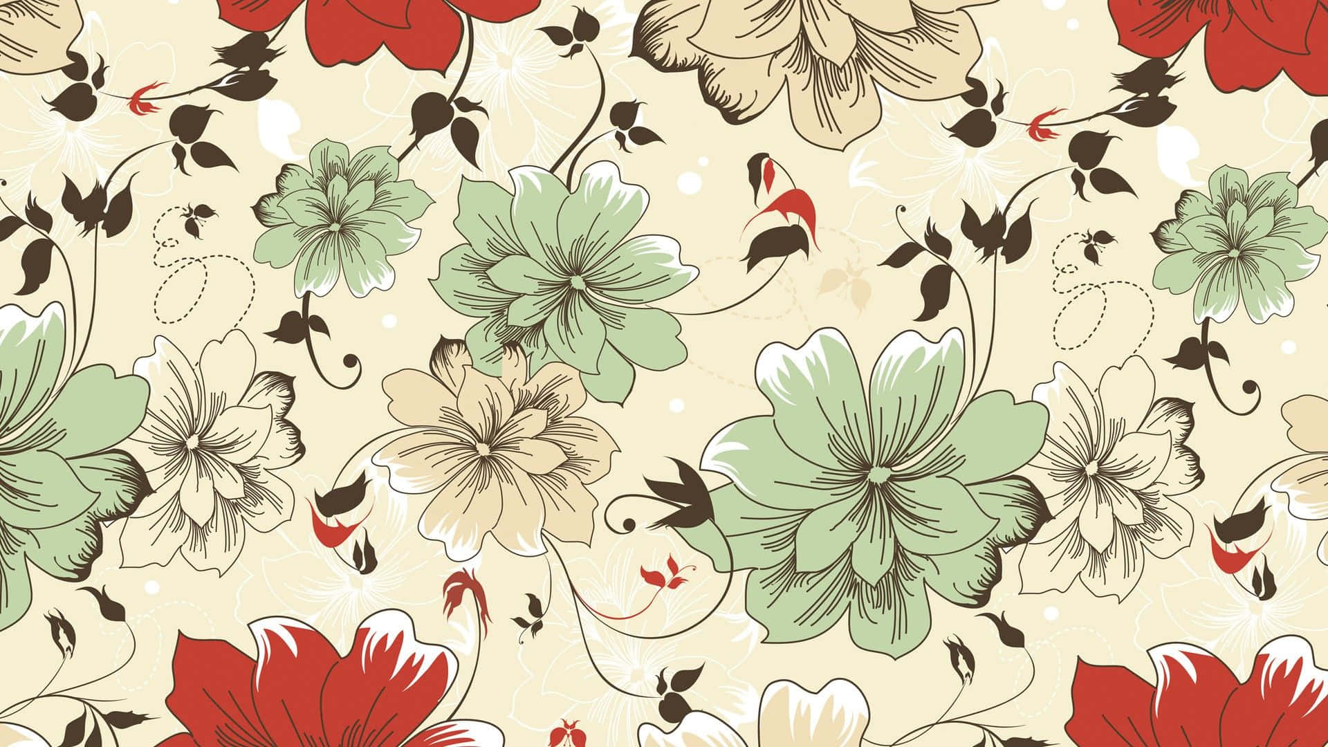 A Vibrant Display Of Floral Textures Wallpaper