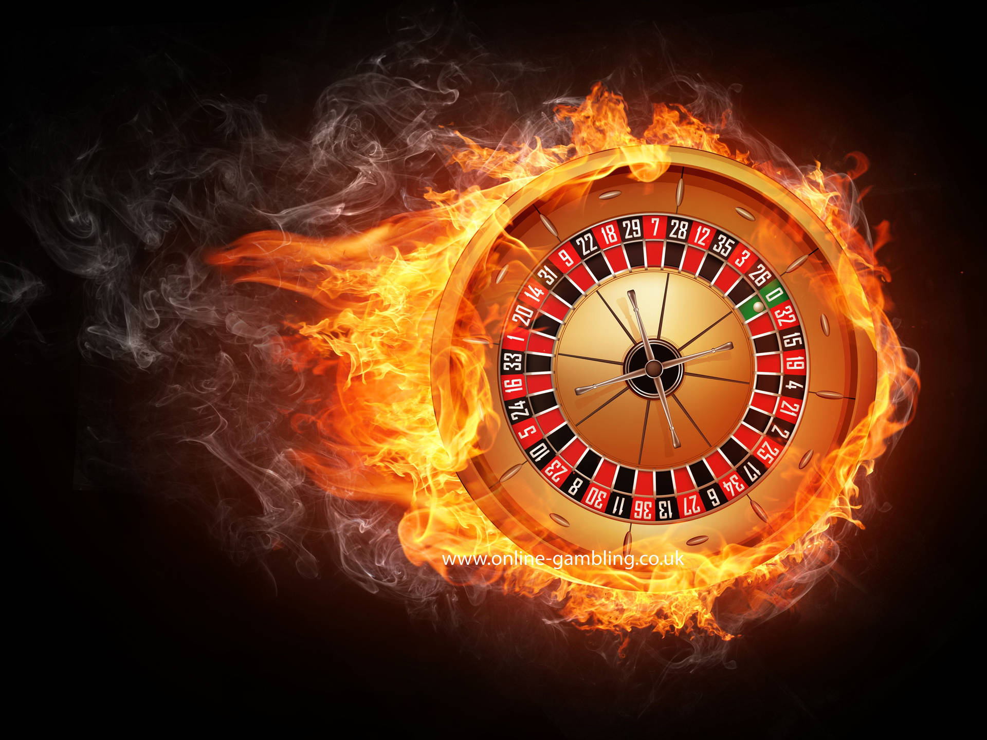 A Vibrant Display Of Roulette Wheel In Action Wallpaper