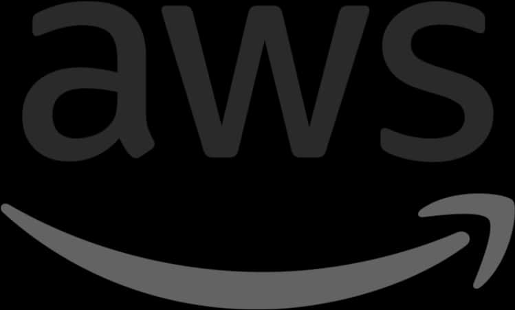 A W S Logo Black Background PNG