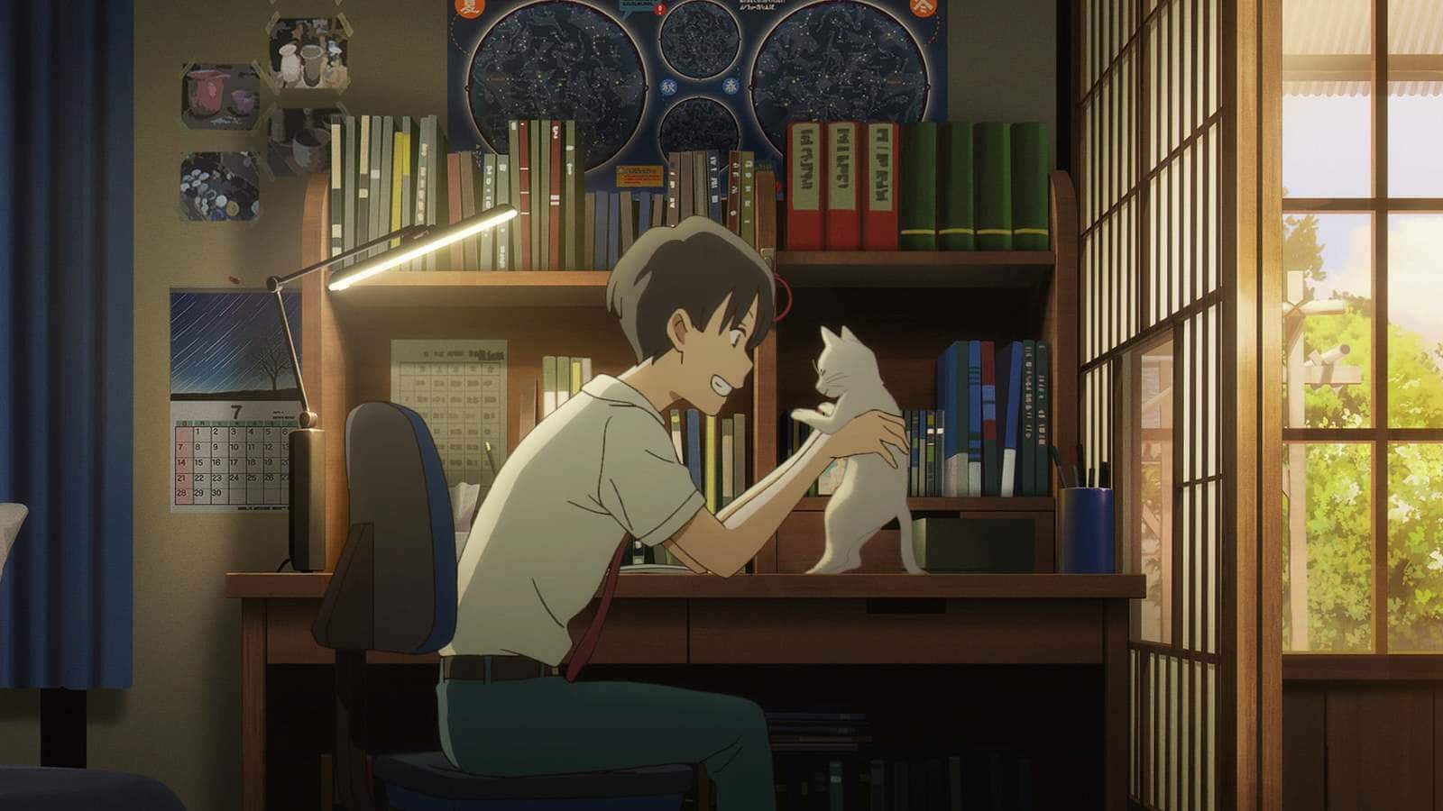 Follow the magical journey of Moca and her feline friend, Iroha, in A Whisker Away.