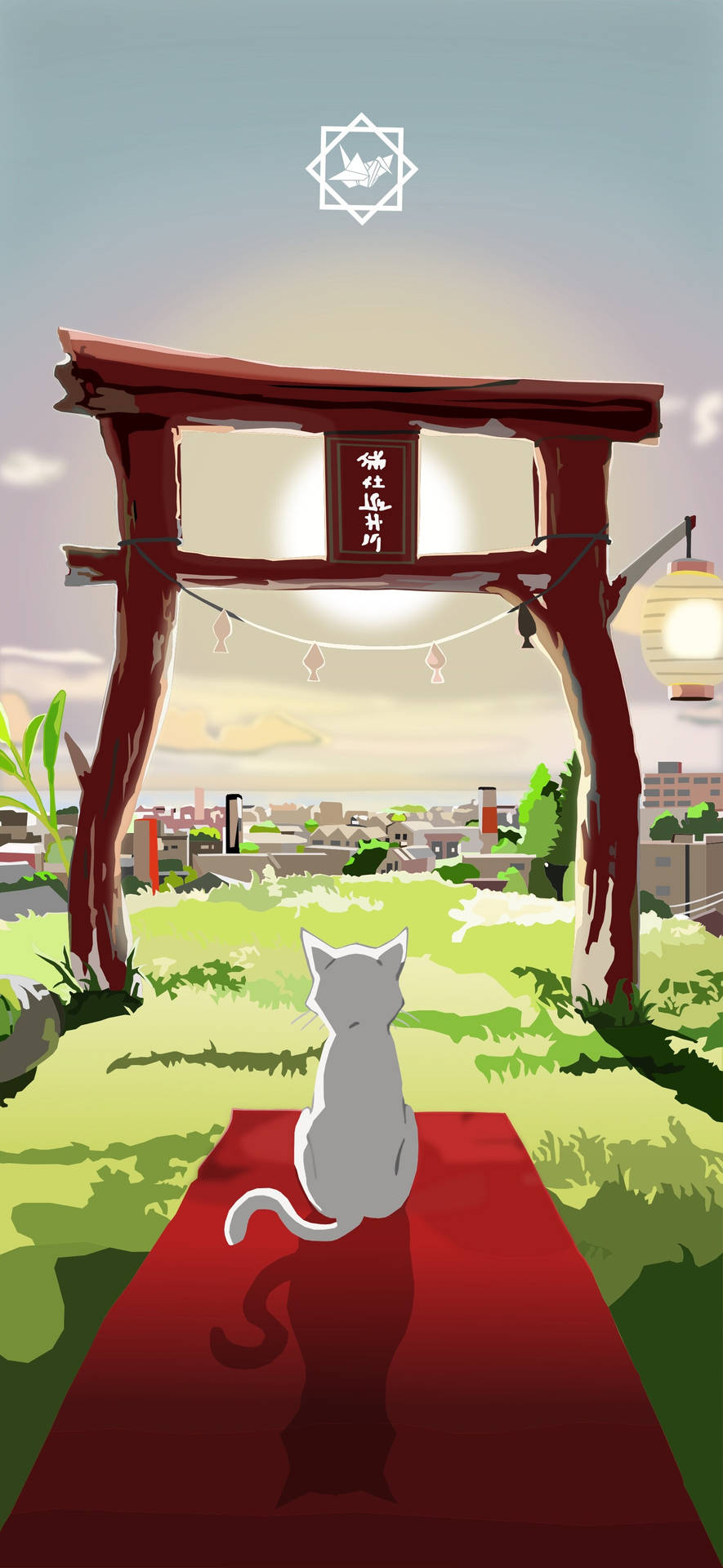 A Whisker Away Torii Gate Background