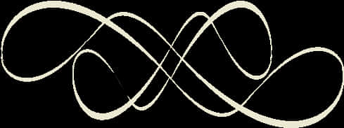 A White Infinity Symbol On A Black Background PNG