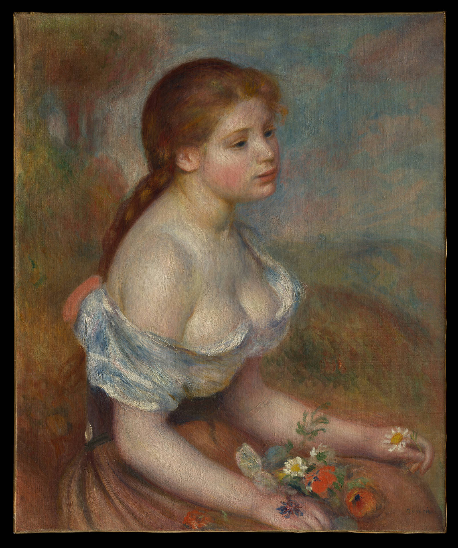 Enkvinna Av Renoir. Wallpaper