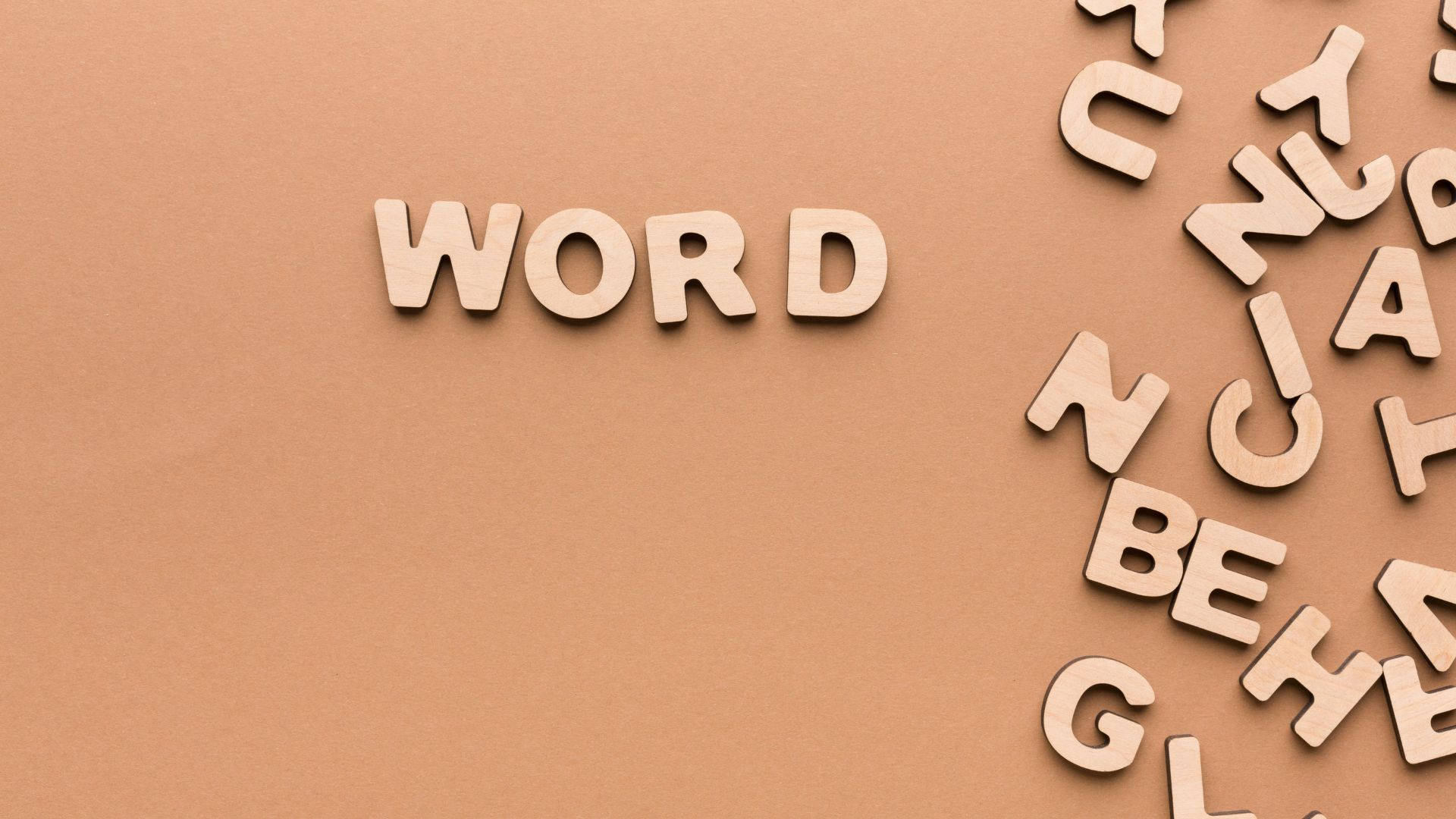 A Wooden Word Background