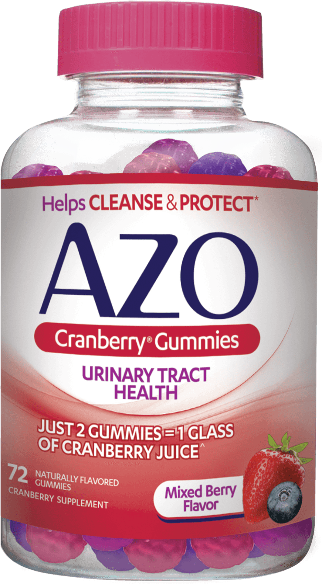 A Z O Cranberry Gummies Urinary Health Supplement PNG