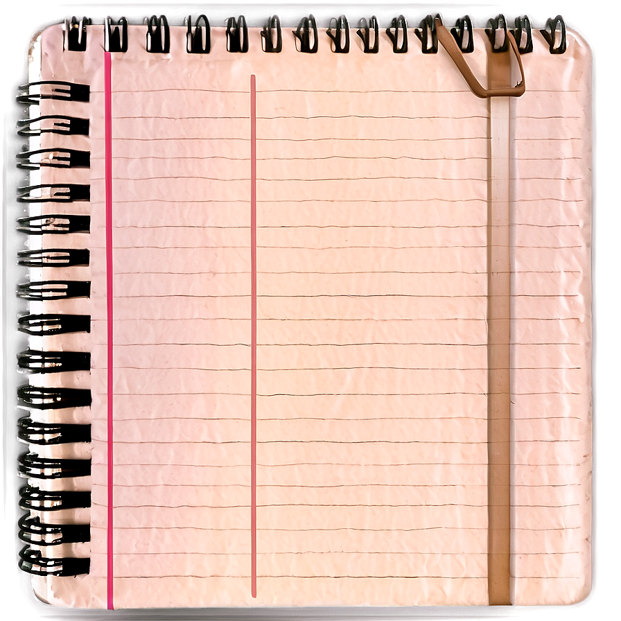 A4 Size Notebook Paper Png 05252024 PNG