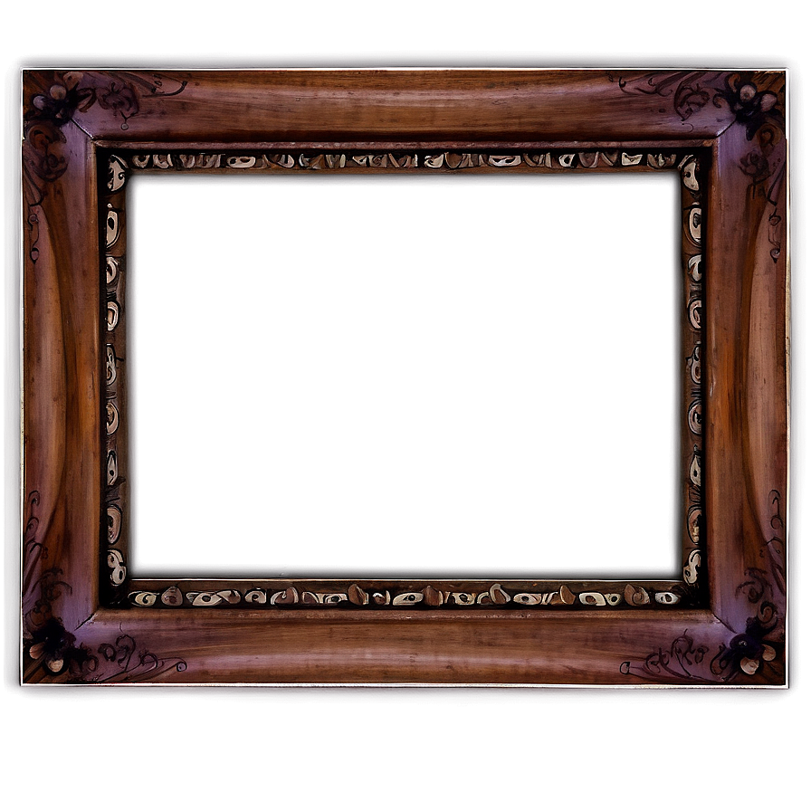 A4 Wooden Frame Png Qlo67 PNG