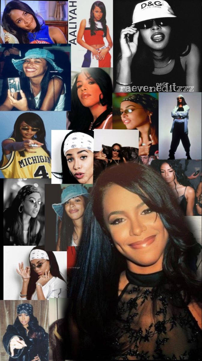 Aaliyah smiler for kameraet Wallpaper