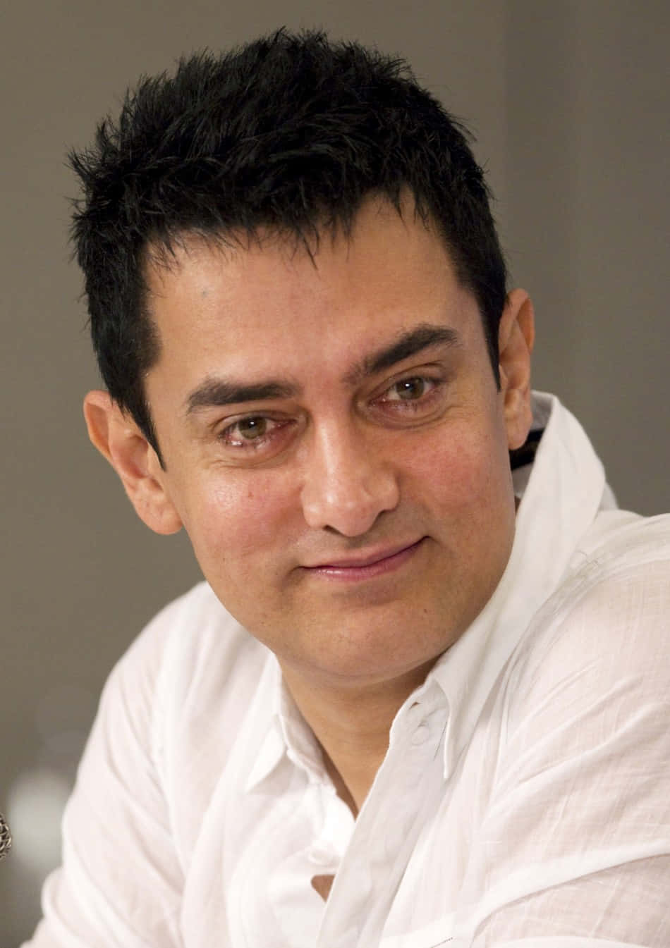 "Aamir Khan in a promotional event for his movie Taare Zameen Par"