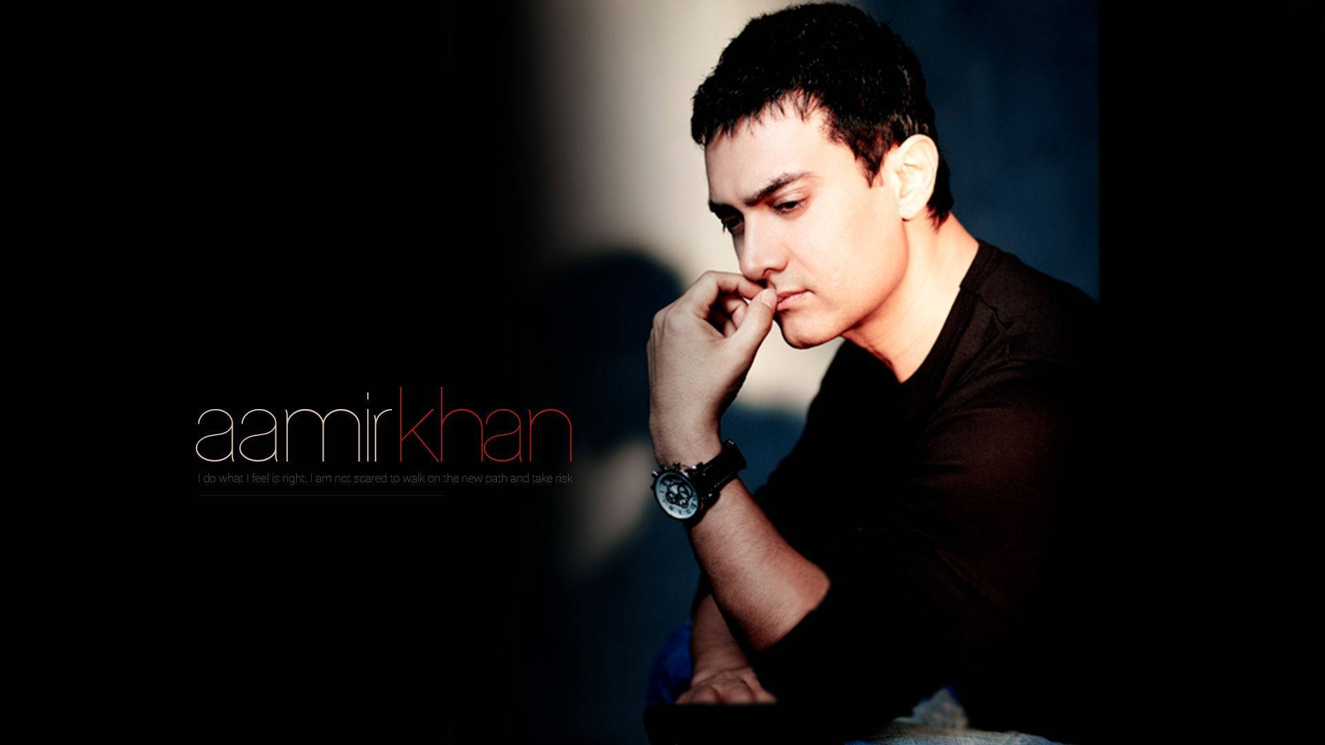 Aamirkhan Im Dunkeln. Wallpaper