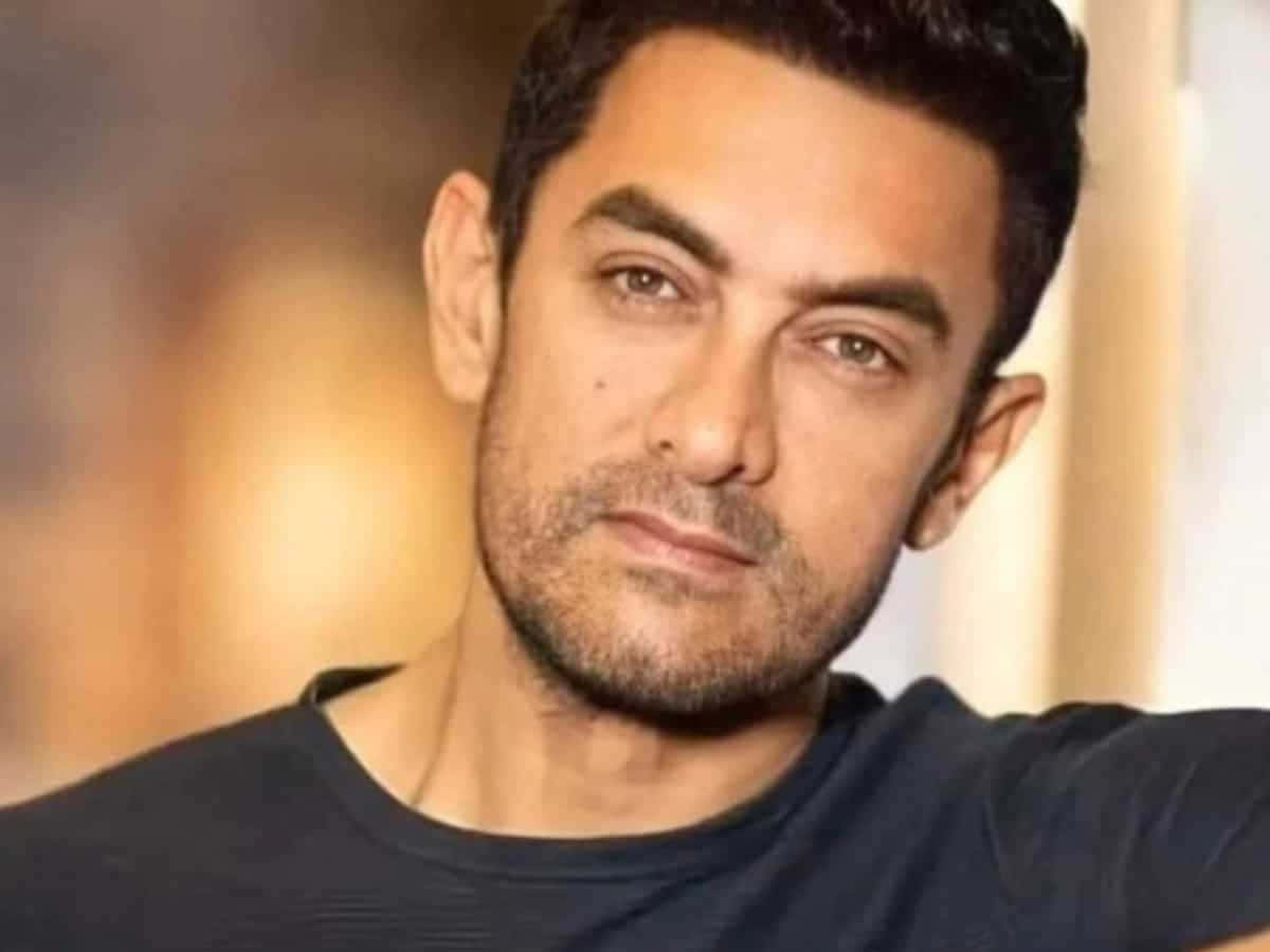 Aamir Khan, the Indian film-star and producer, in a contemplative mood.