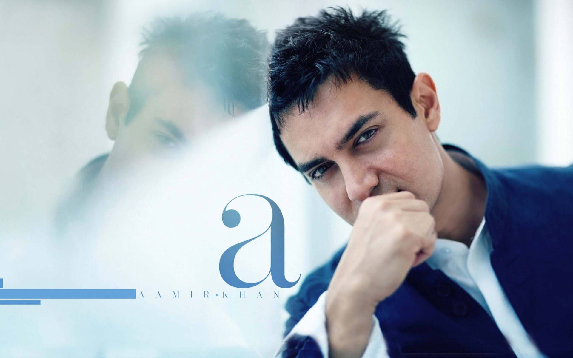 Aamir Khan Tantalizing Eyes Frakoblet Tapet: Wallpaper
