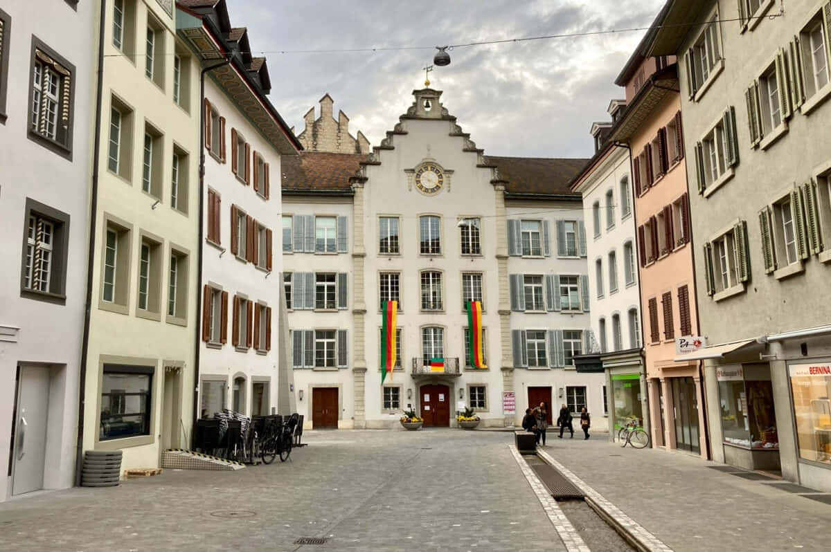 Aarau Historisch Stadscentrum Zwitserland Achtergrond