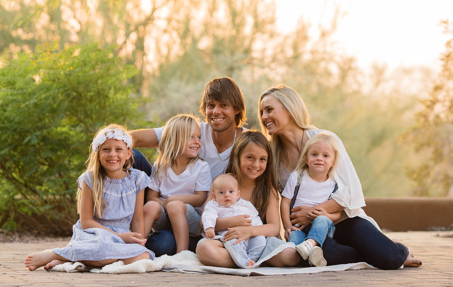 Aaron Baddeley With His Family Wallpaper