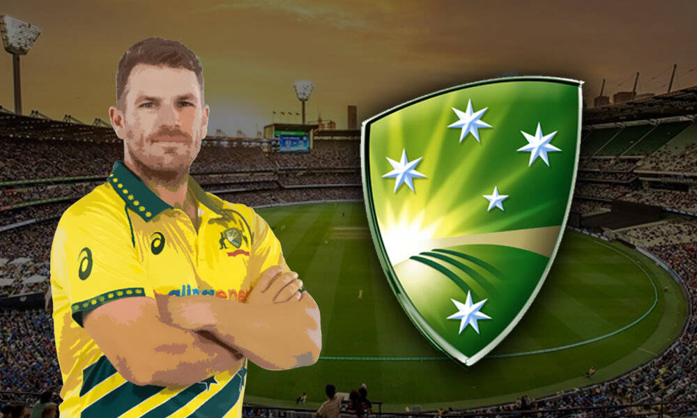 Aaron Finch Australia Cricket Team Logo Wallpaper