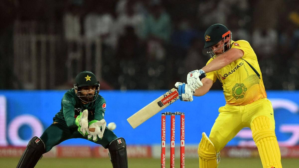 Aaron Finch Playing Against Pakistan Wallpaper