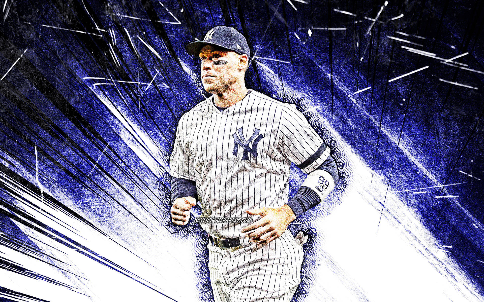 Aaron Judge White And Blue Wallpaper