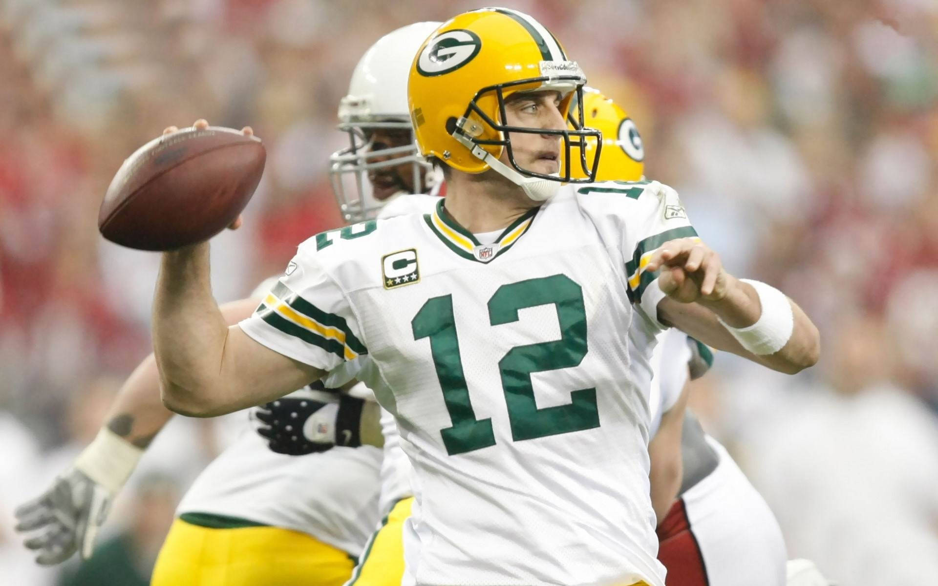 Aaron Rodgers Football Throw Picture