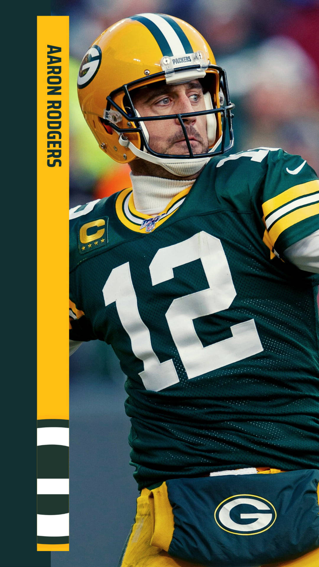 Aaron Rodgers Name Portrait Background