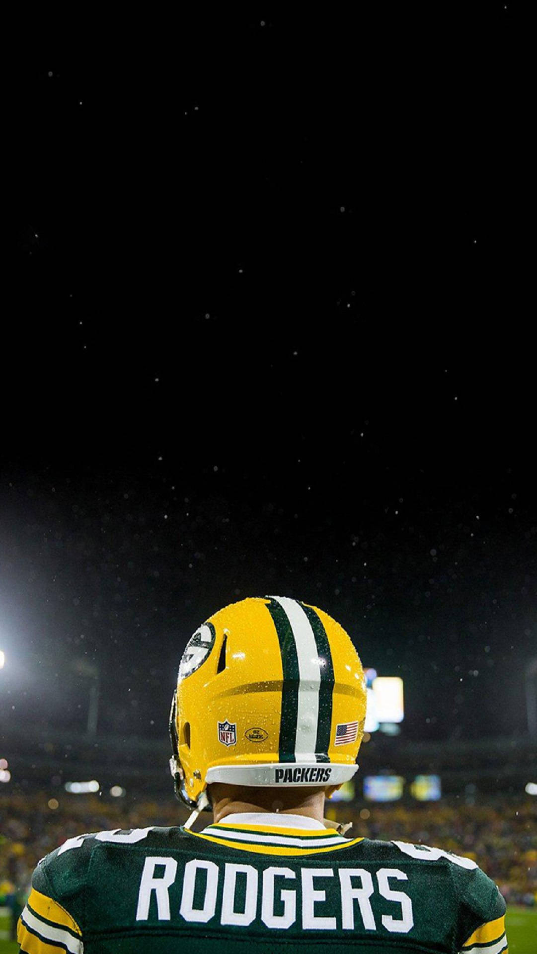 Aaron Rodgers Nfl Game Night Background