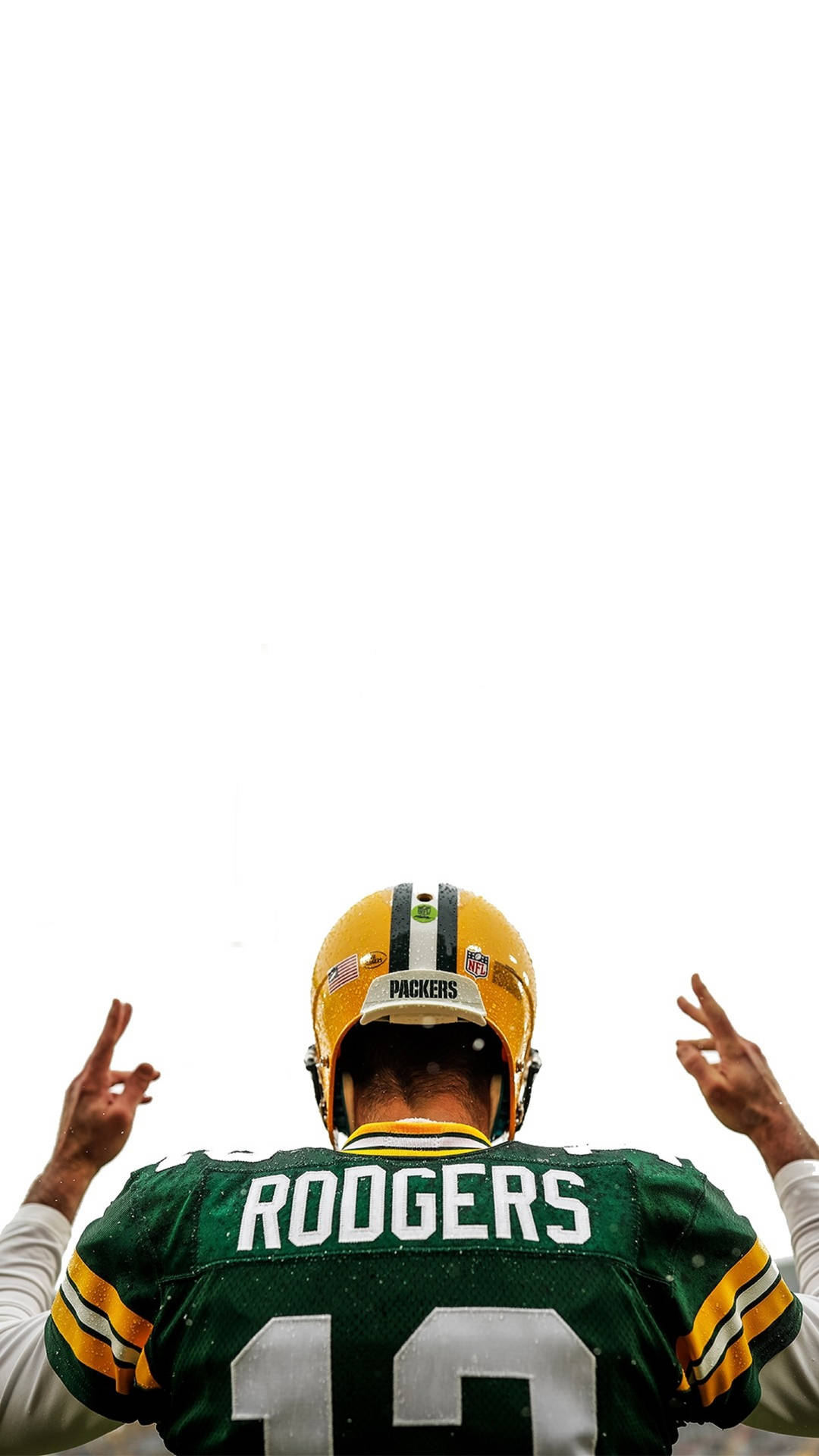 Aaron Rodgers Packers Back Portrait Wallpaper