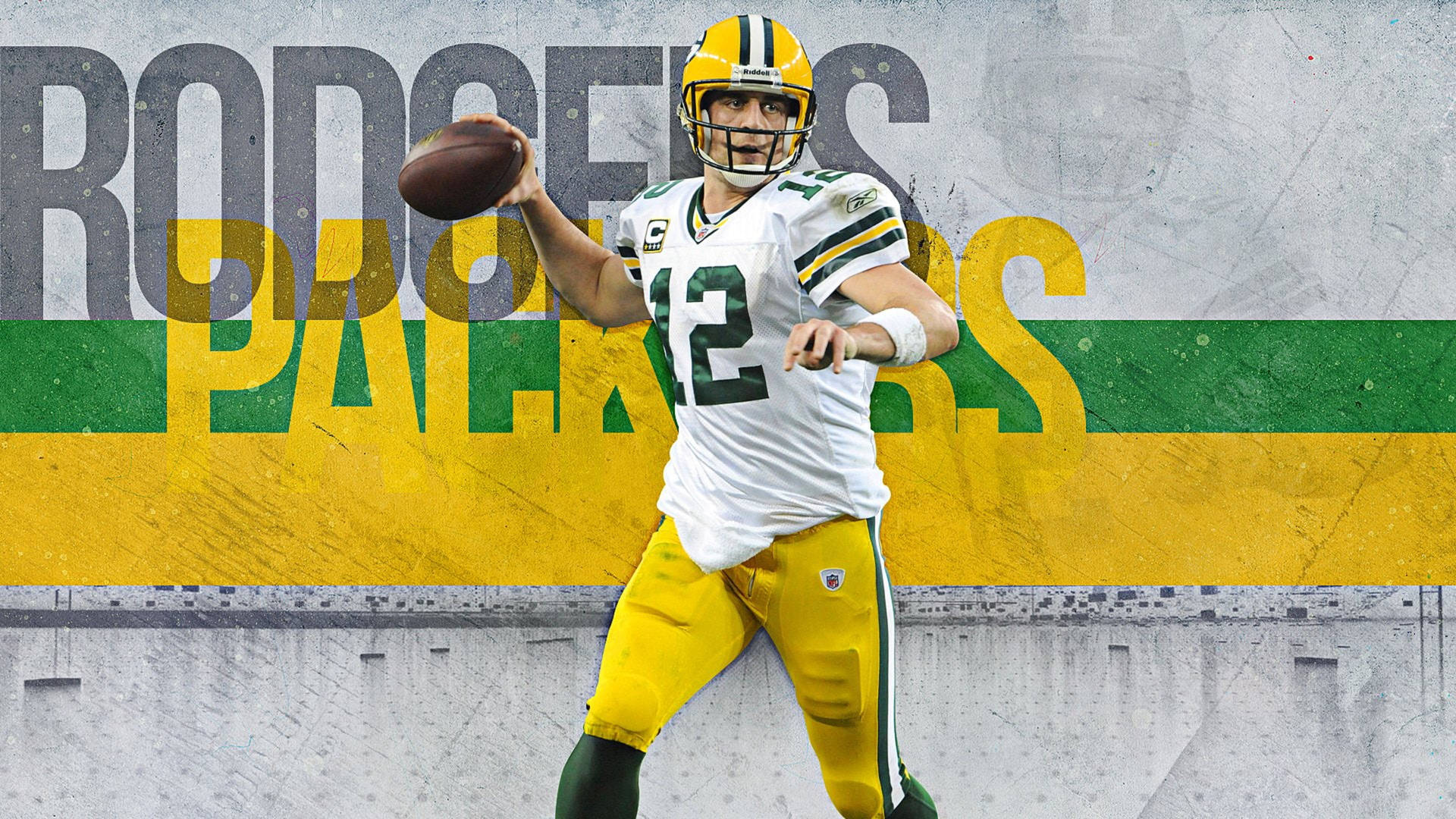 Aaron Rodgers Packers Football Art Background