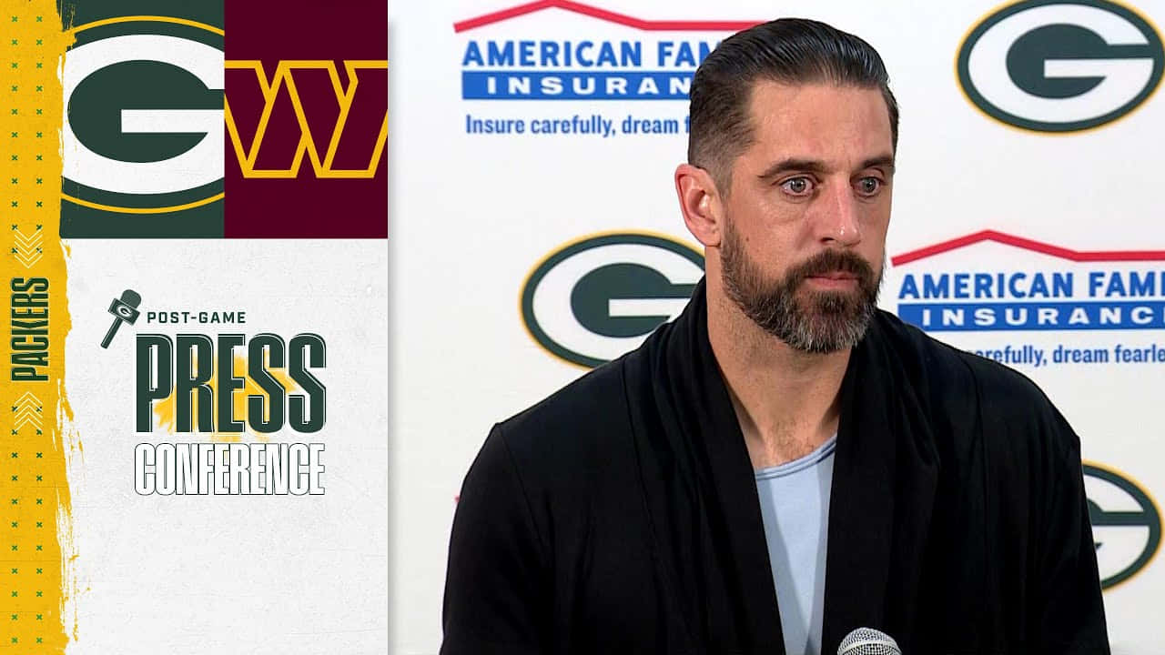 "Super Bowl MVP Aaron Rodgers On The Field"