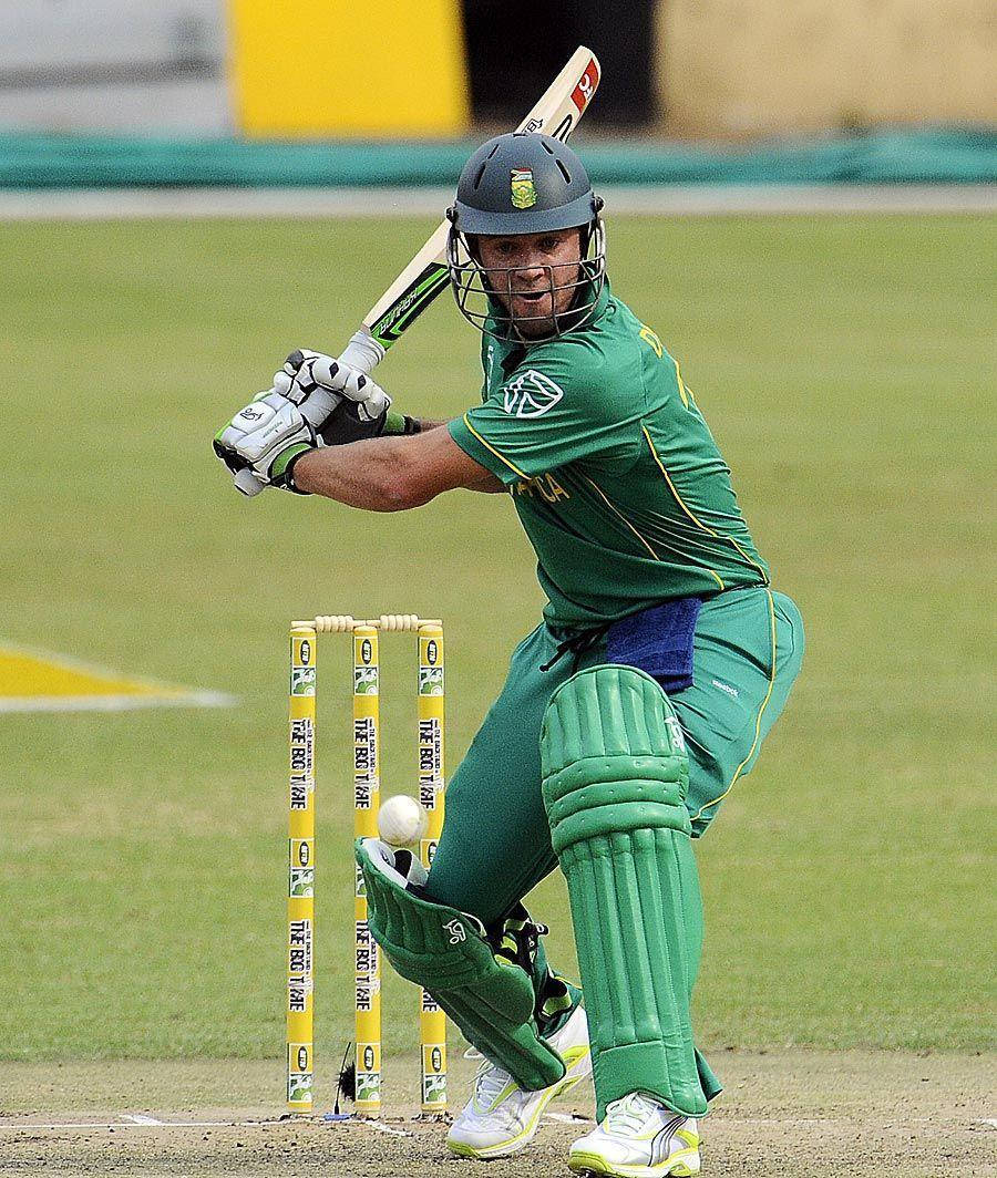 Abde Villiers Frente Al Wicket Fondo de pantalla