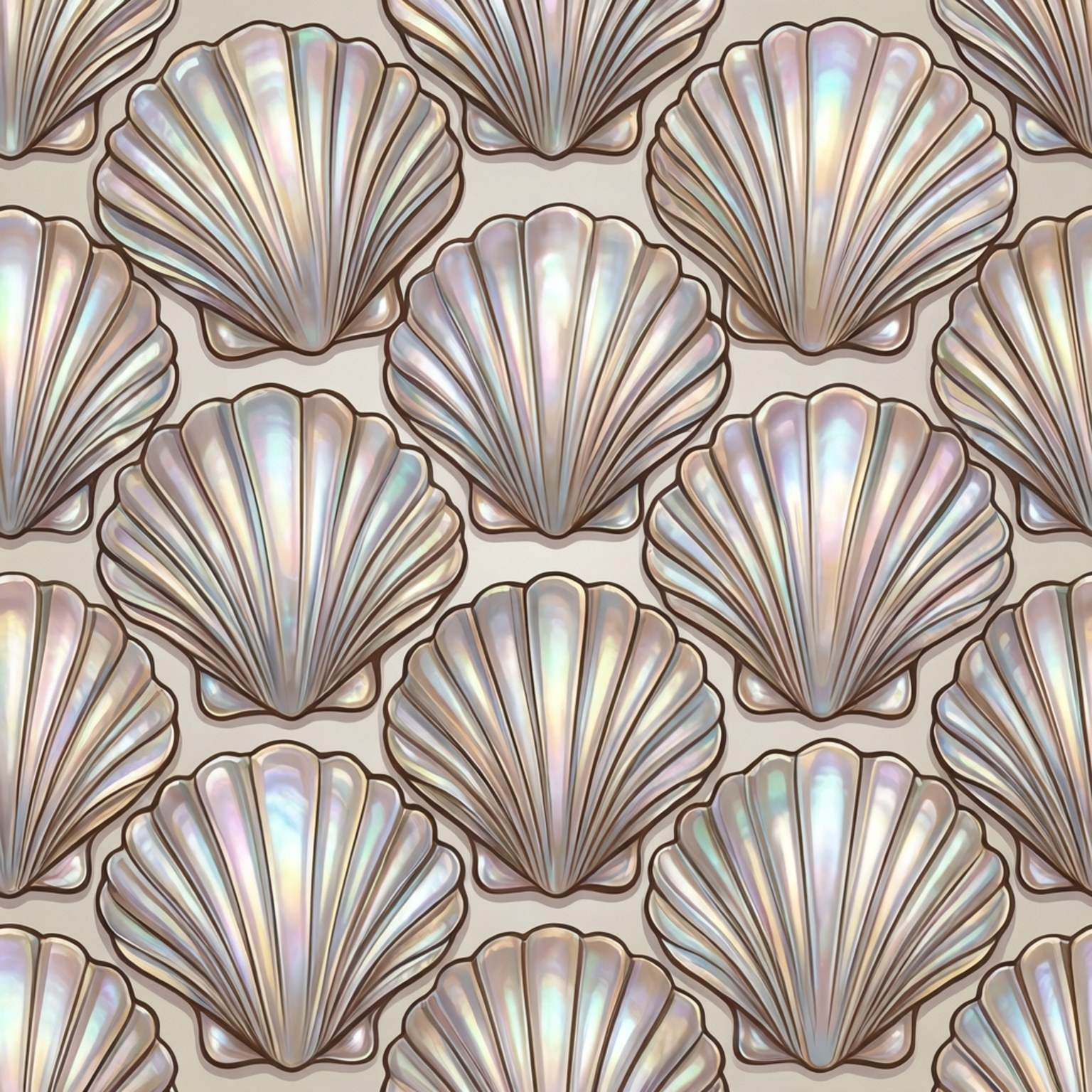 Abalone Shell Seamless Pattern Bakgrunner