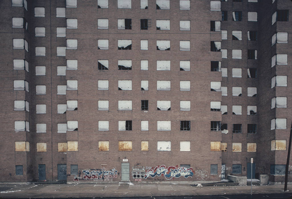 Abandoned Building In Newark, New Jersey. Wallpaper