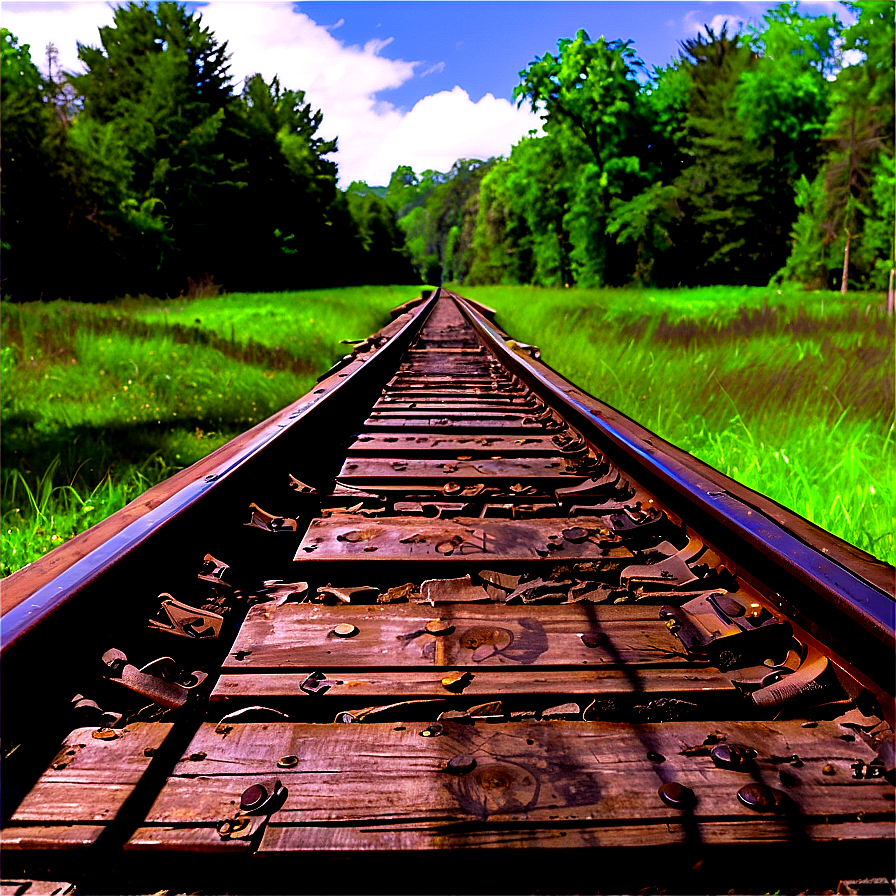 Abandoned Railroad Track Png 8 PNG