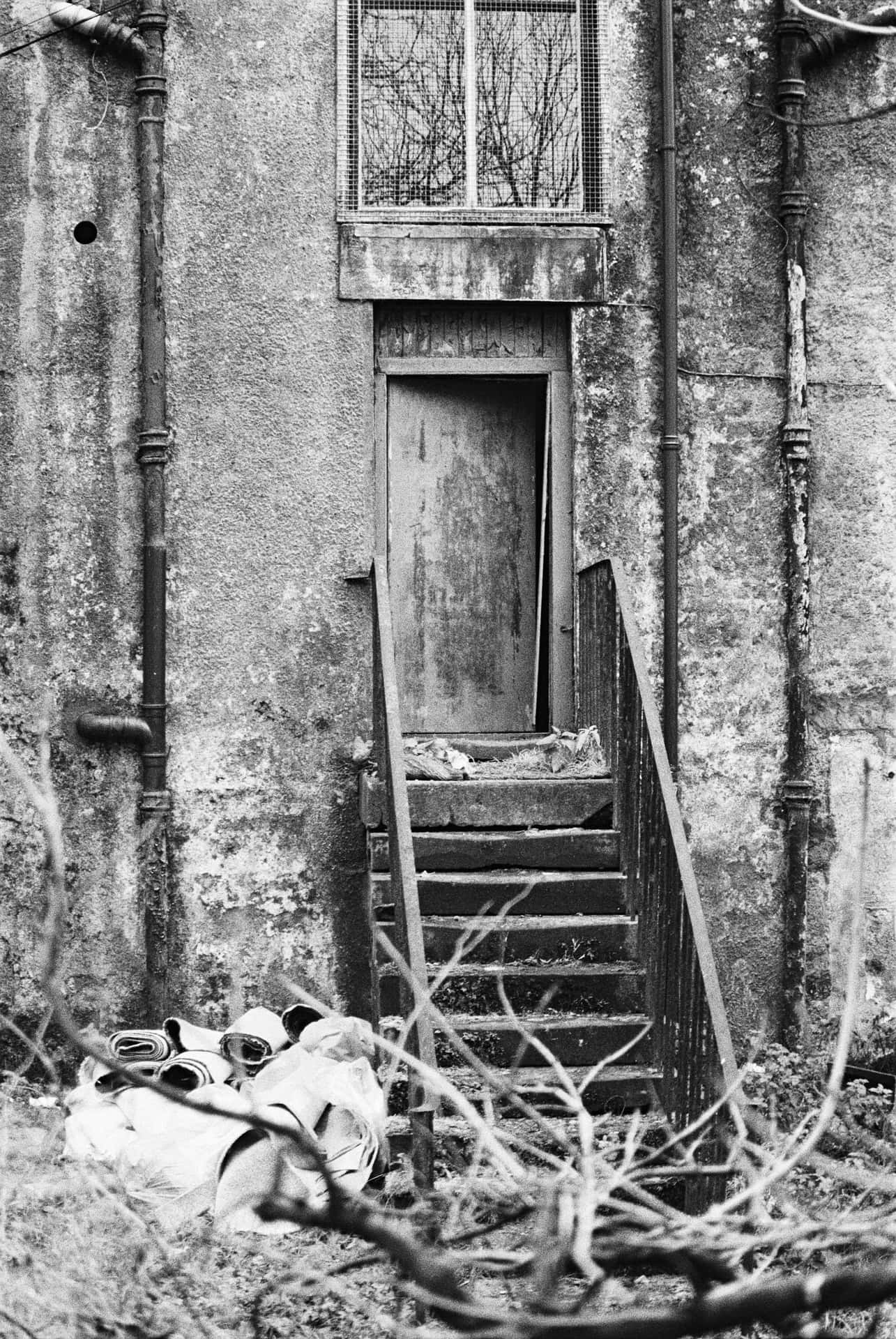 Abandoned Staircase Grunge Aesthetic.jpg Wallpaper