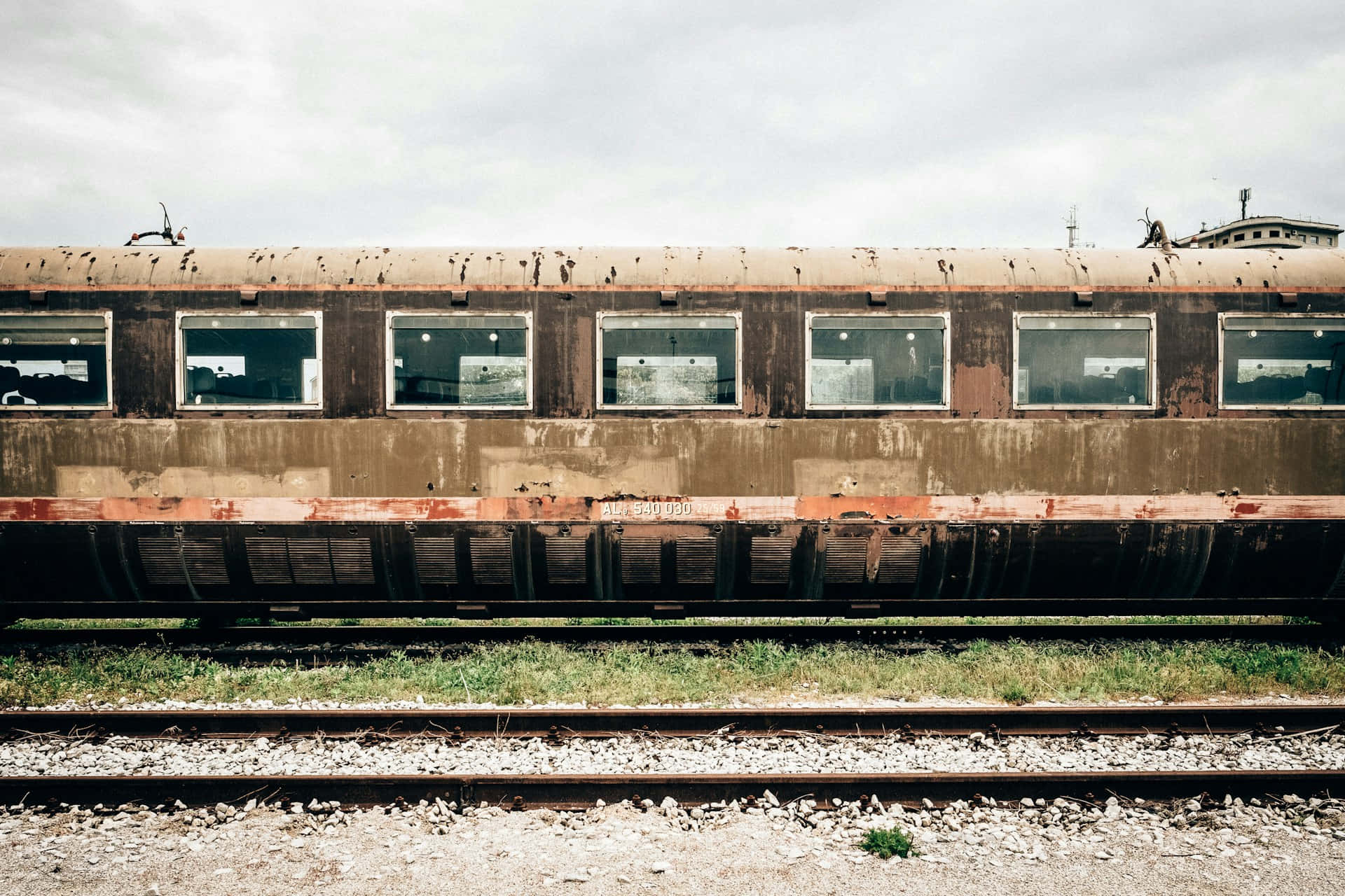 Wagon De Train Abandonné Fond d'écran