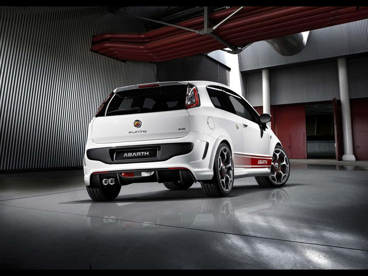 Abarth Racing Car On The Street Wallpaper