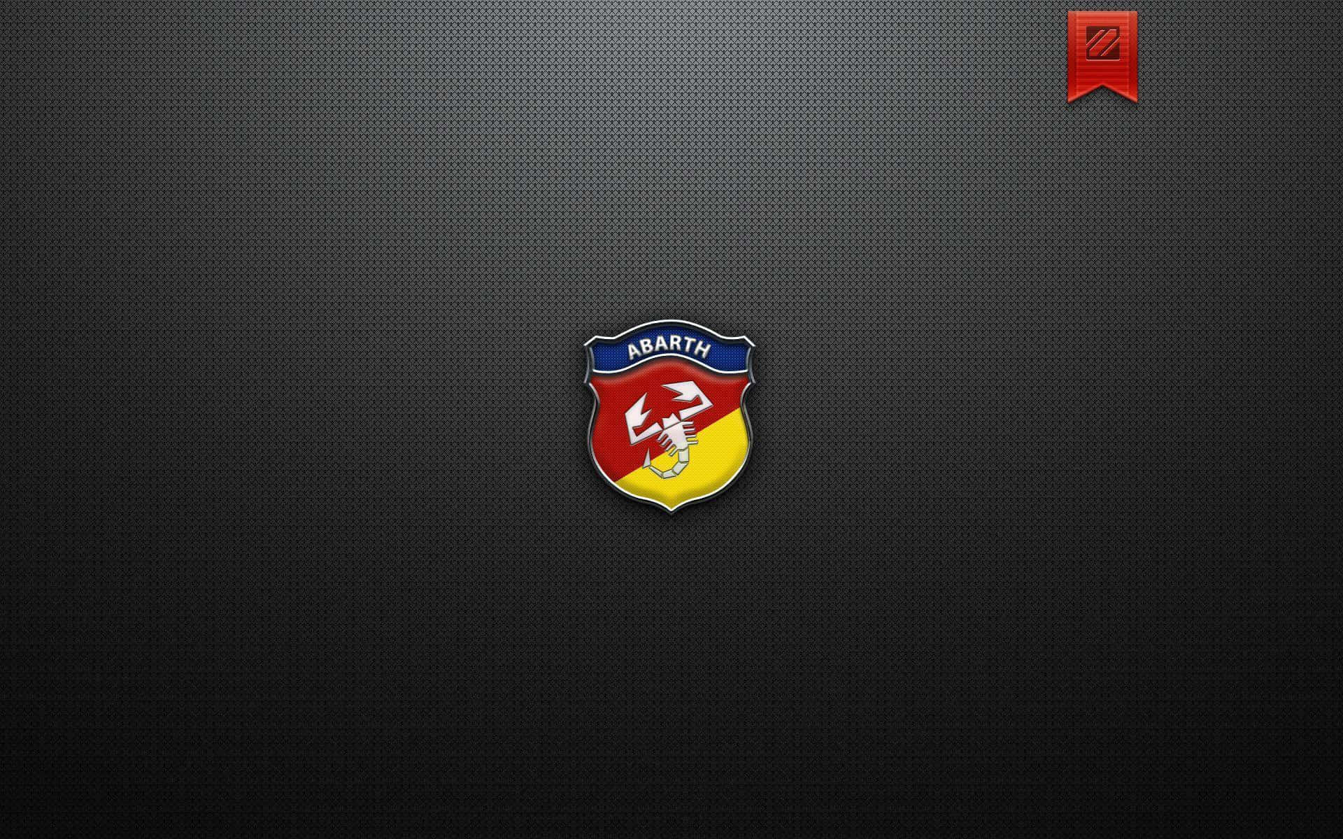 Abarth Logo with Black Background Wallpaper