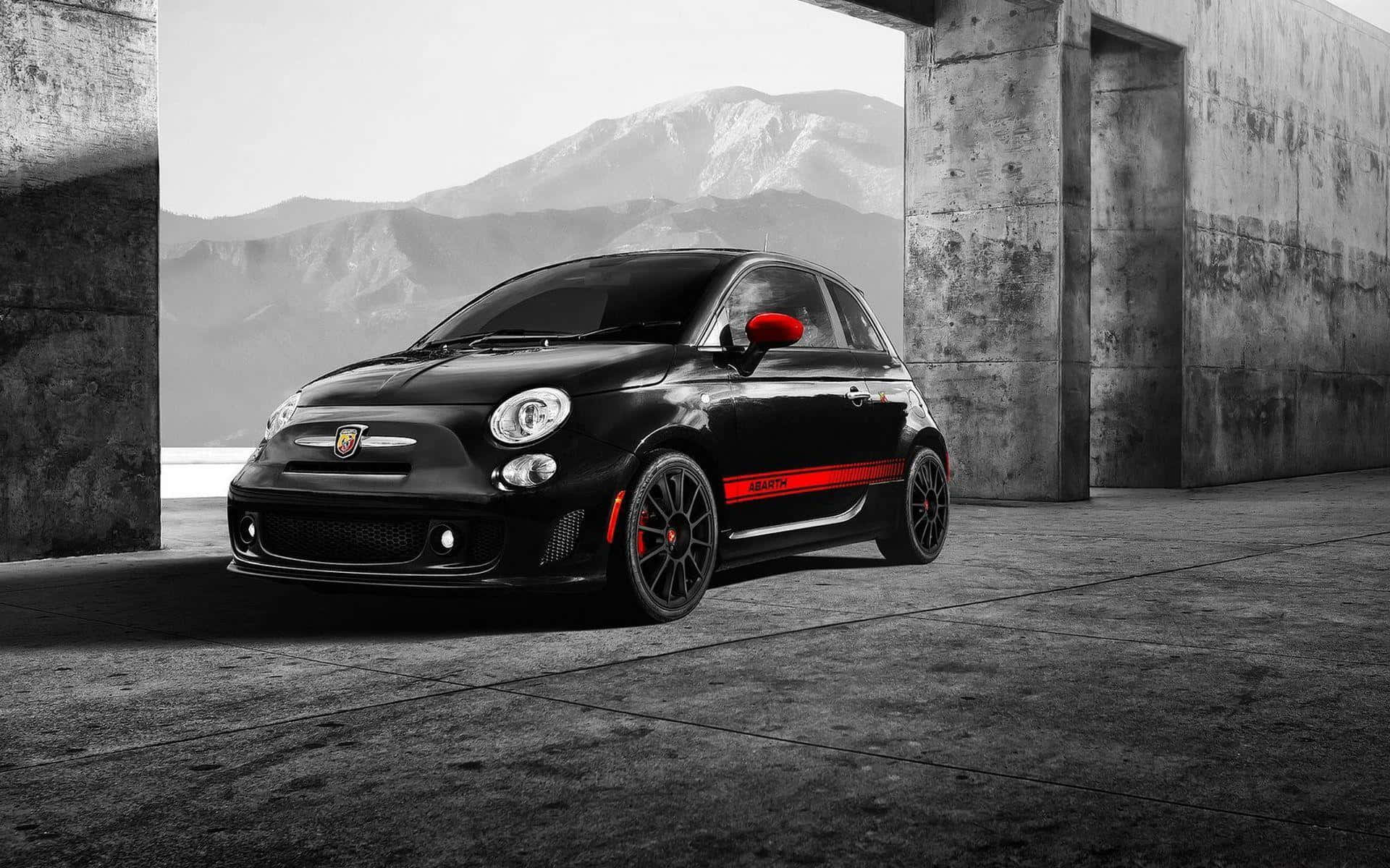 Stunning Abarth Racing Car on Track Wallpaper