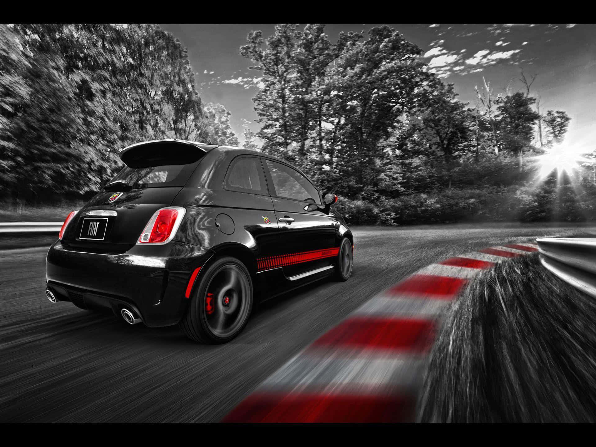 Abarth Sports Car On The Road Wallpaper