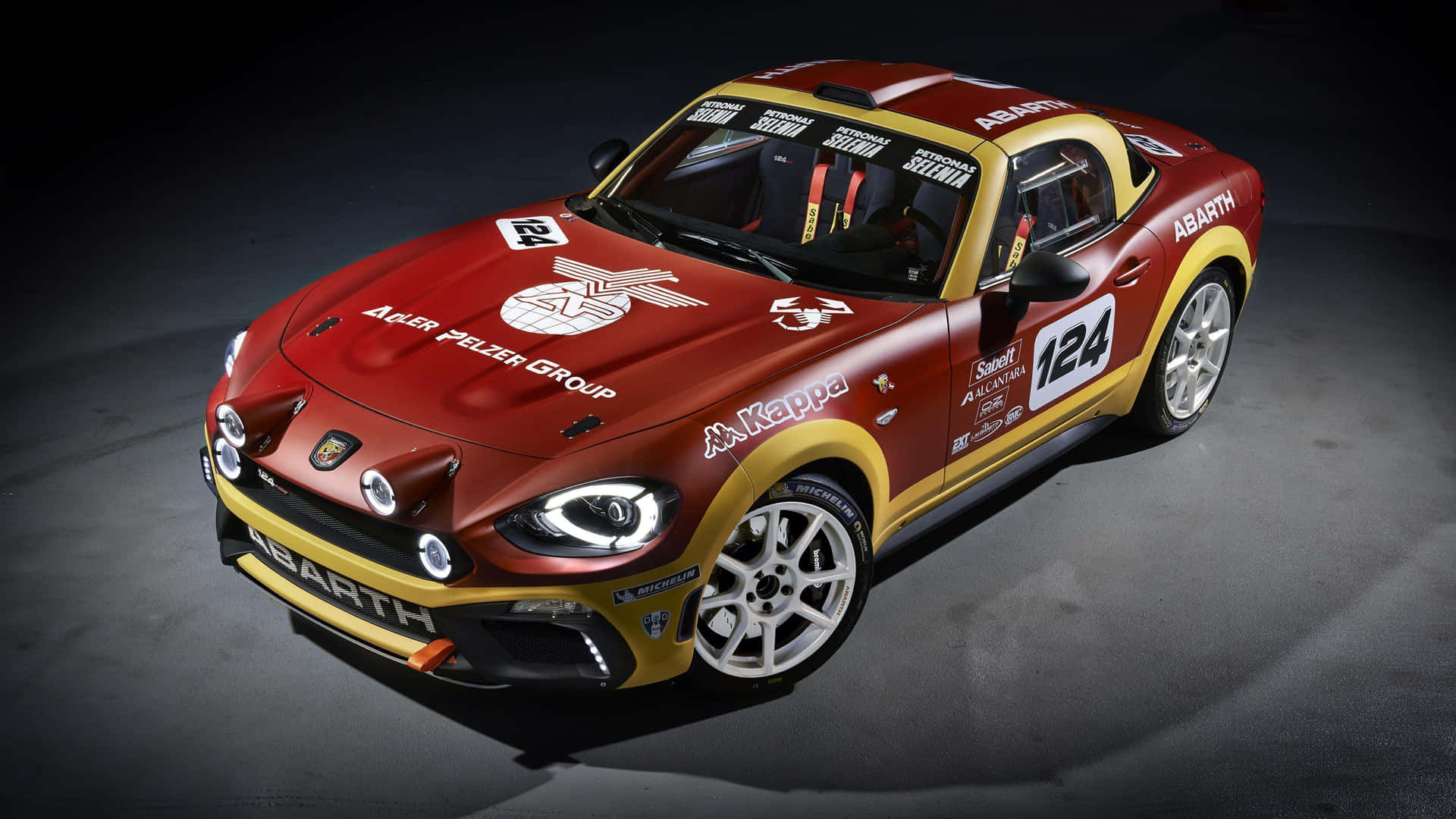 Captivating Abarth Racing Car Wallpaper