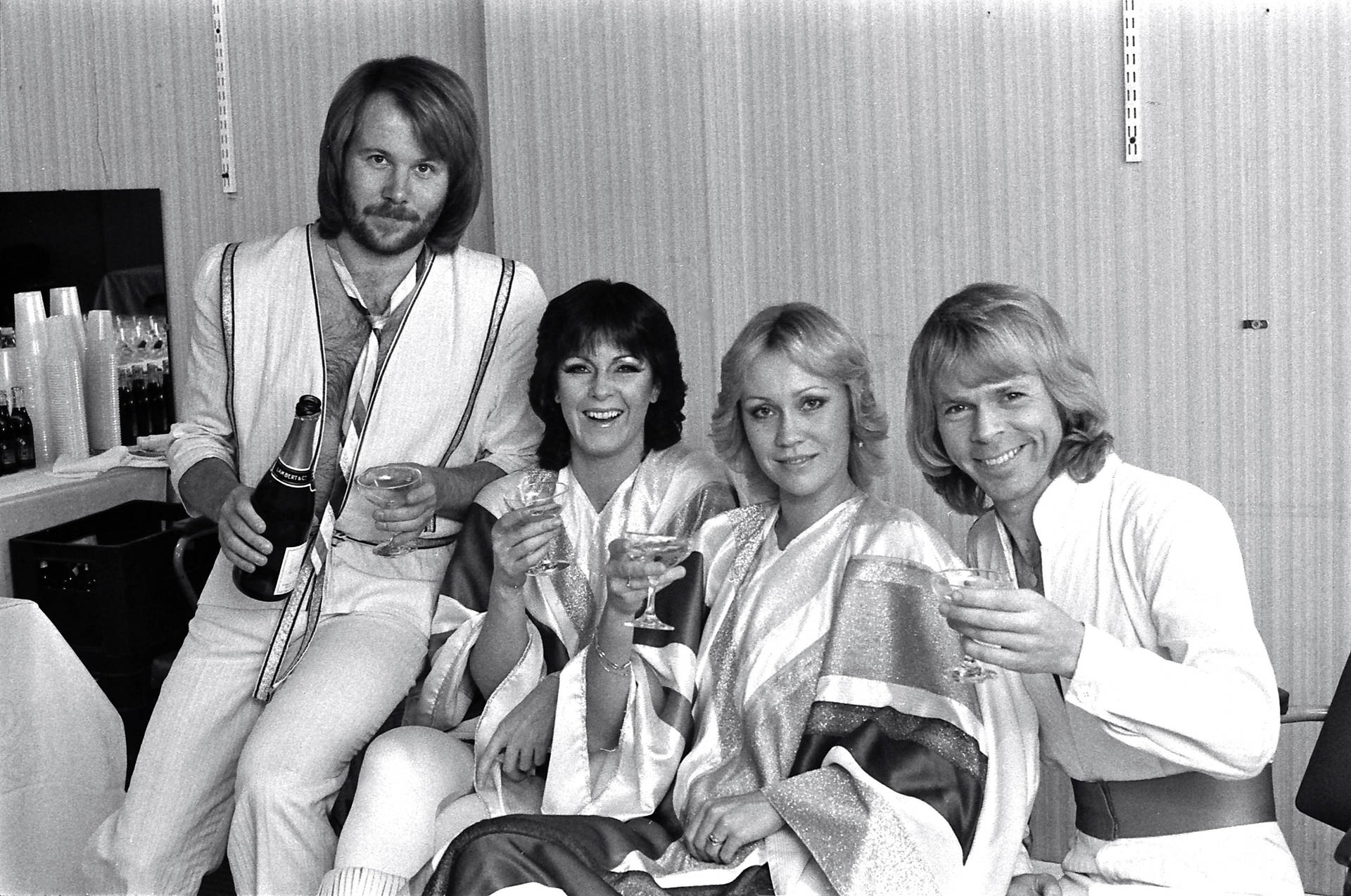 Abba At Wembley Grayscale