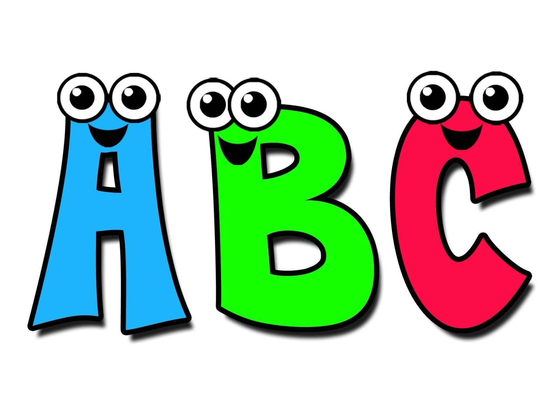 Vibrant ABC Letters on Colorful Background