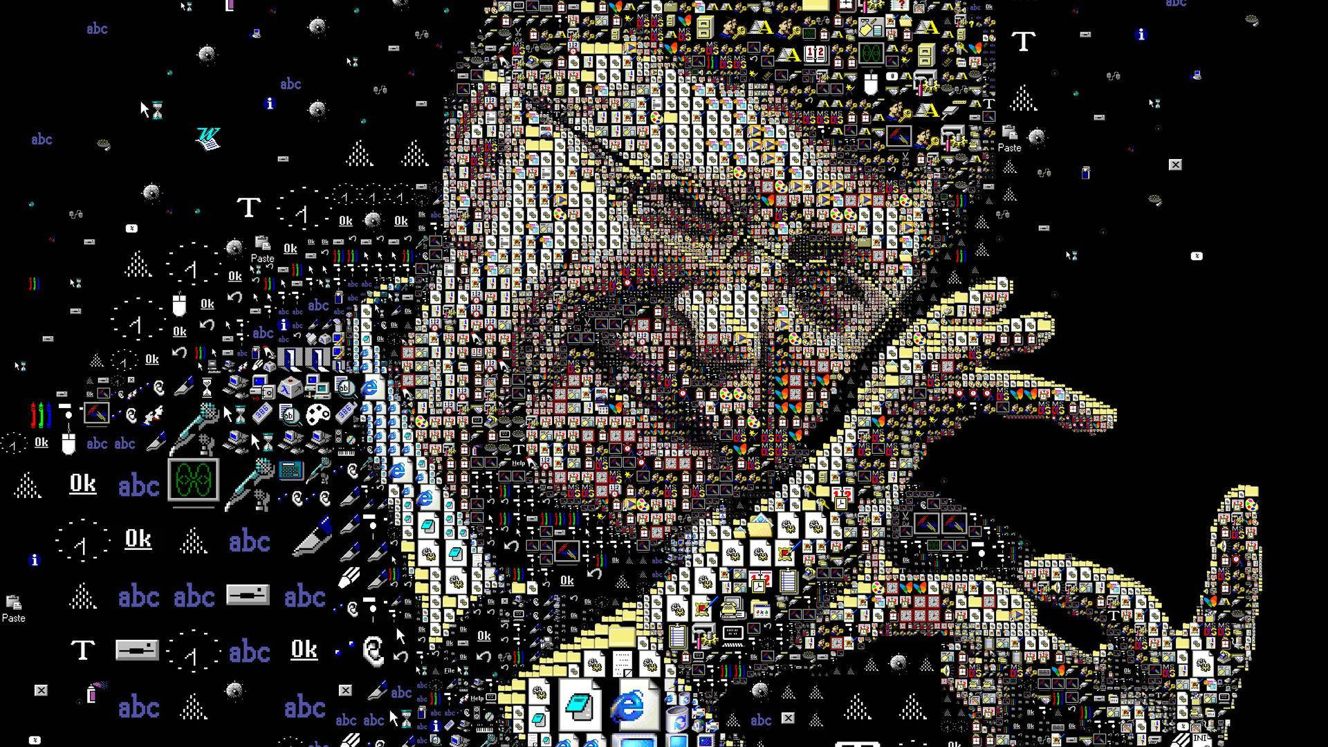 Abc Icons Bill Gates Portrait Wallpaper