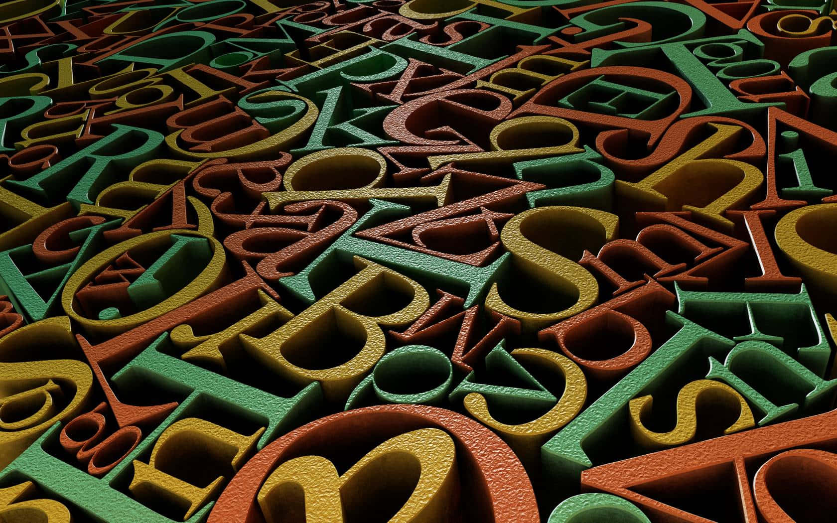 A 3d Image Of A Colorful Alphabet