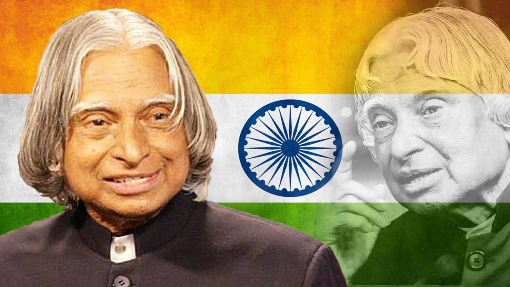 Abdul Kalam Hd Indian National Flag Background